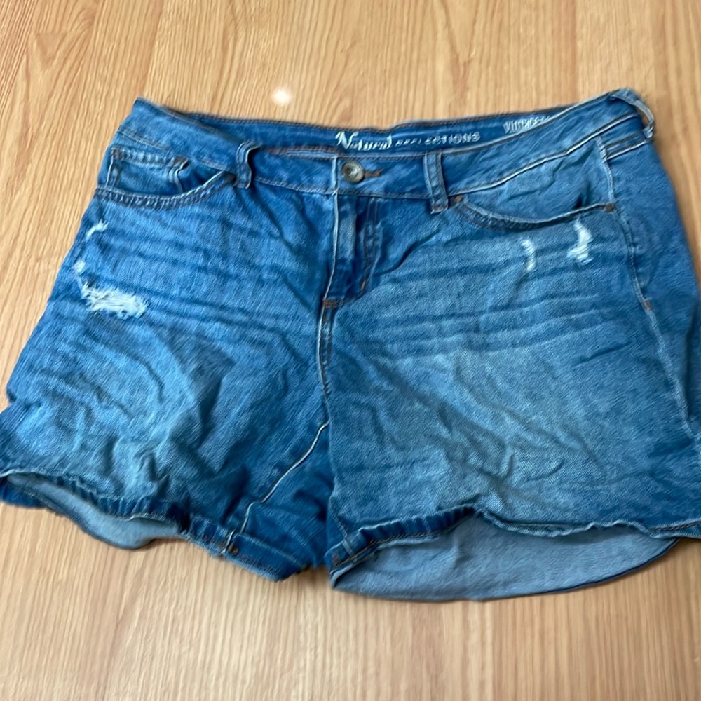 Distressed Jean Shorts